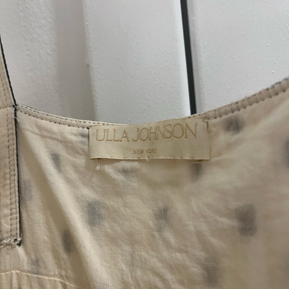 Ulla Johnson Clemente Tiered A-line Midi-Dress with black trim - Picture 7 of 8